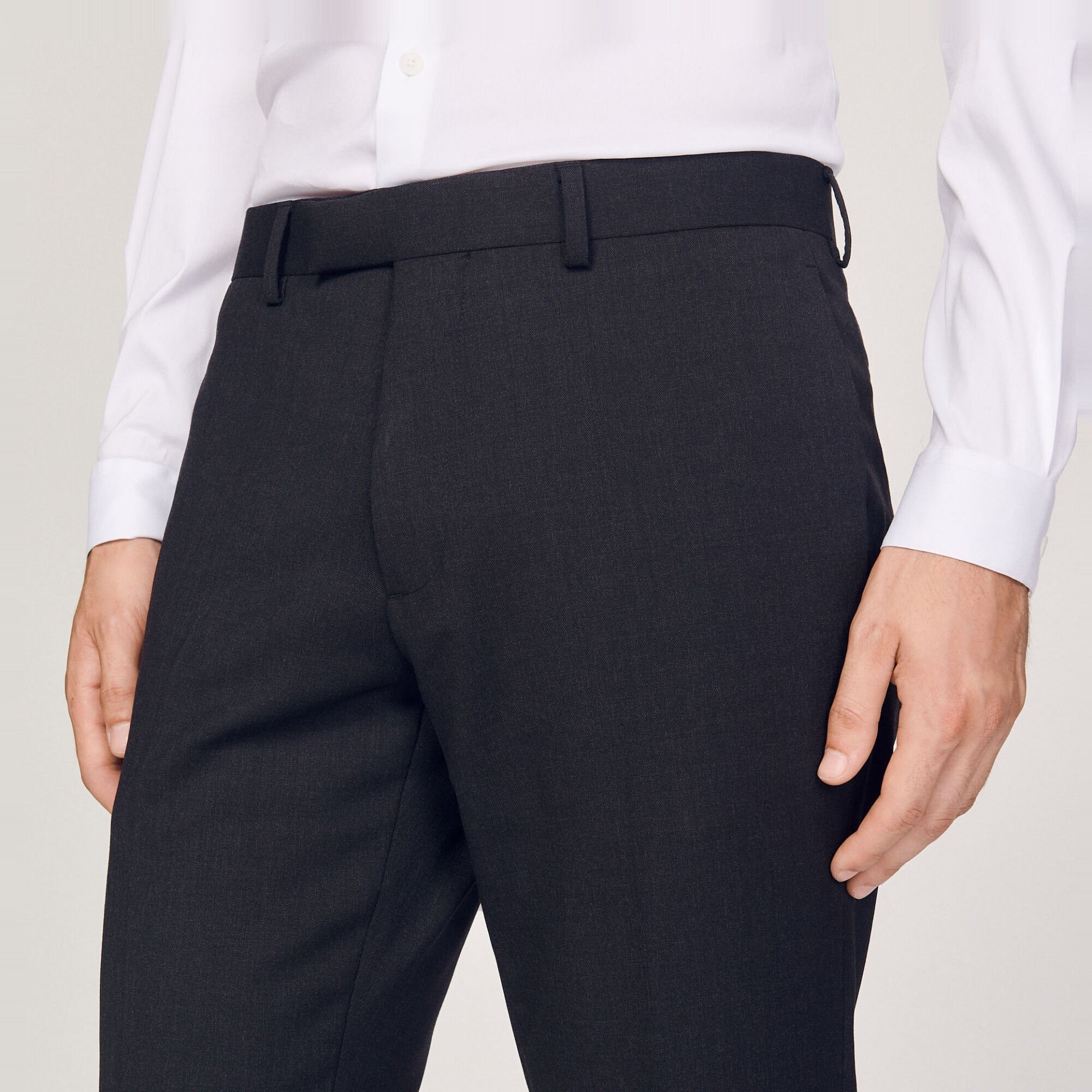 Wool suit trousers