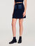 Short knit and denim skirt