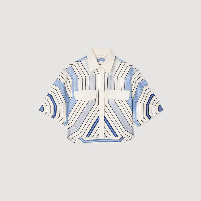Spiral-motif shirt