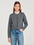 Cardigan with removable ruffle collar