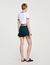 Two-tone cropped T-shirt