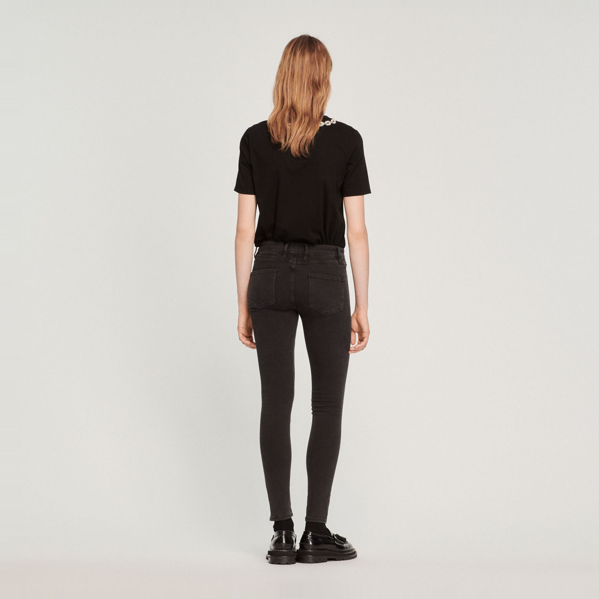 Slim jeans with regular waist