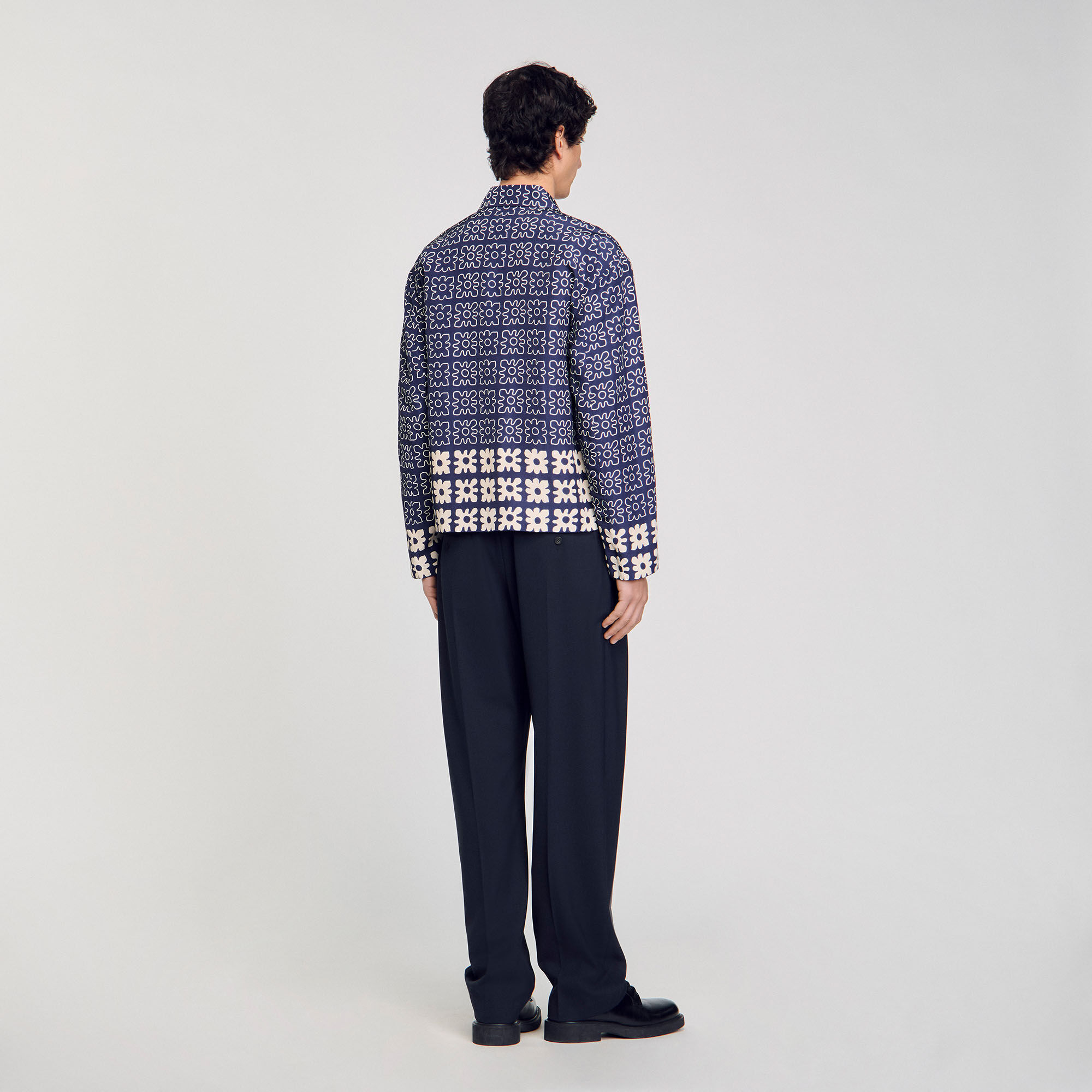 Jacket with floral motif
