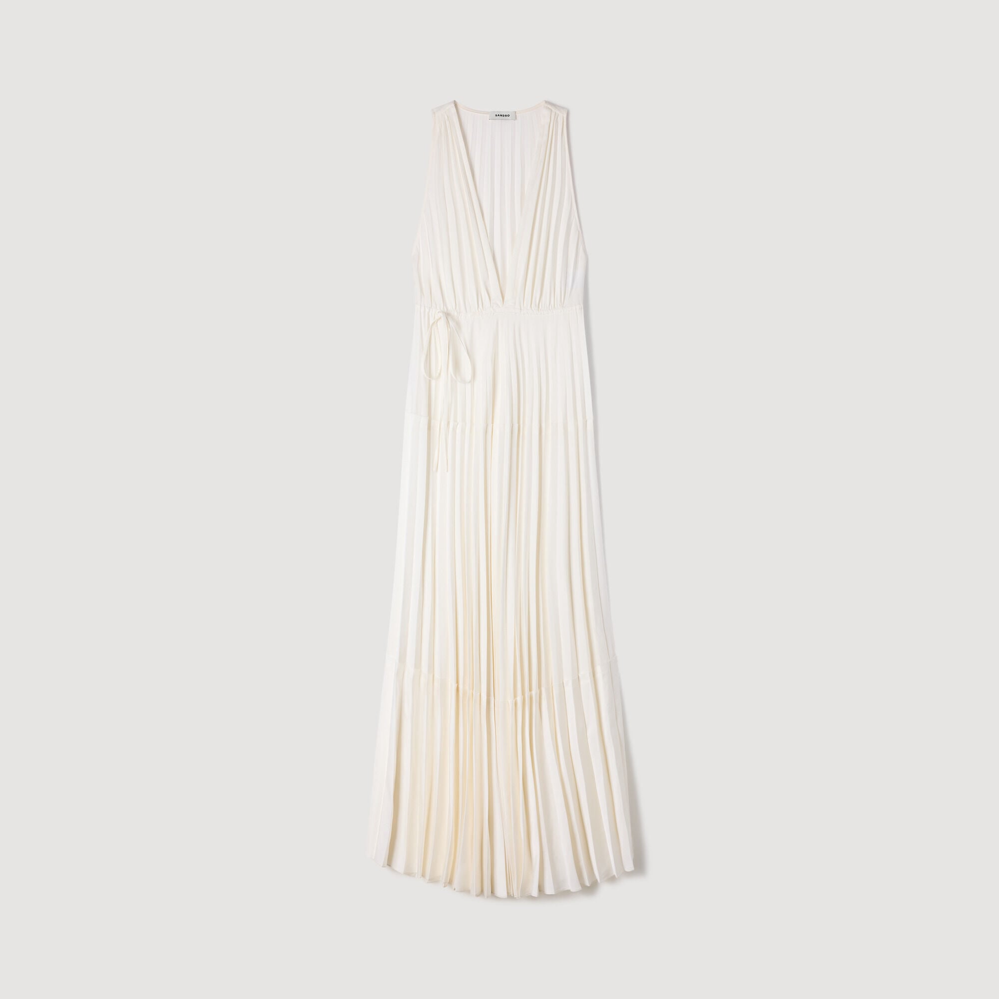 Pleated maxi dress