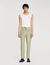 Elasticated straight-leg trousers
