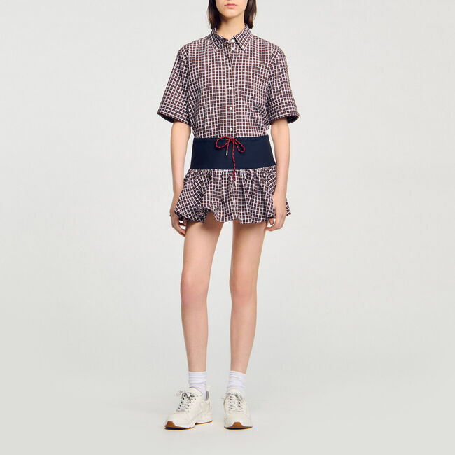 Checked skort - Women | Sandro