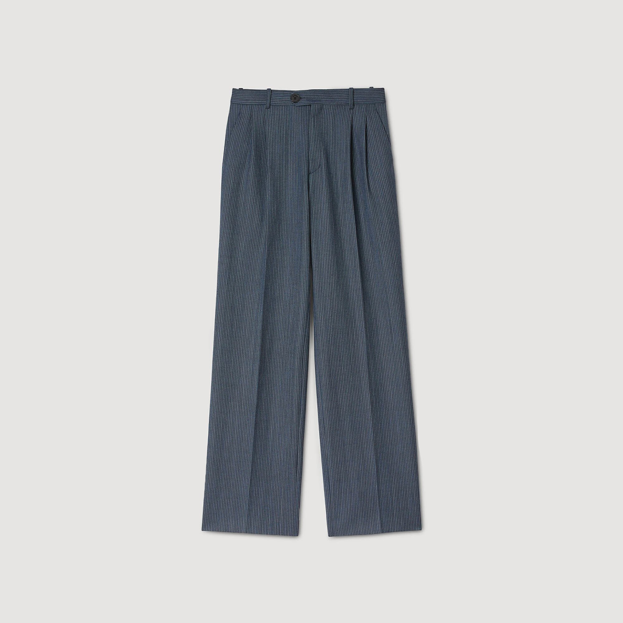 Striped trousers