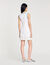Short knit dress with ruffles
