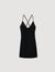 Short dress with rhinestone straps