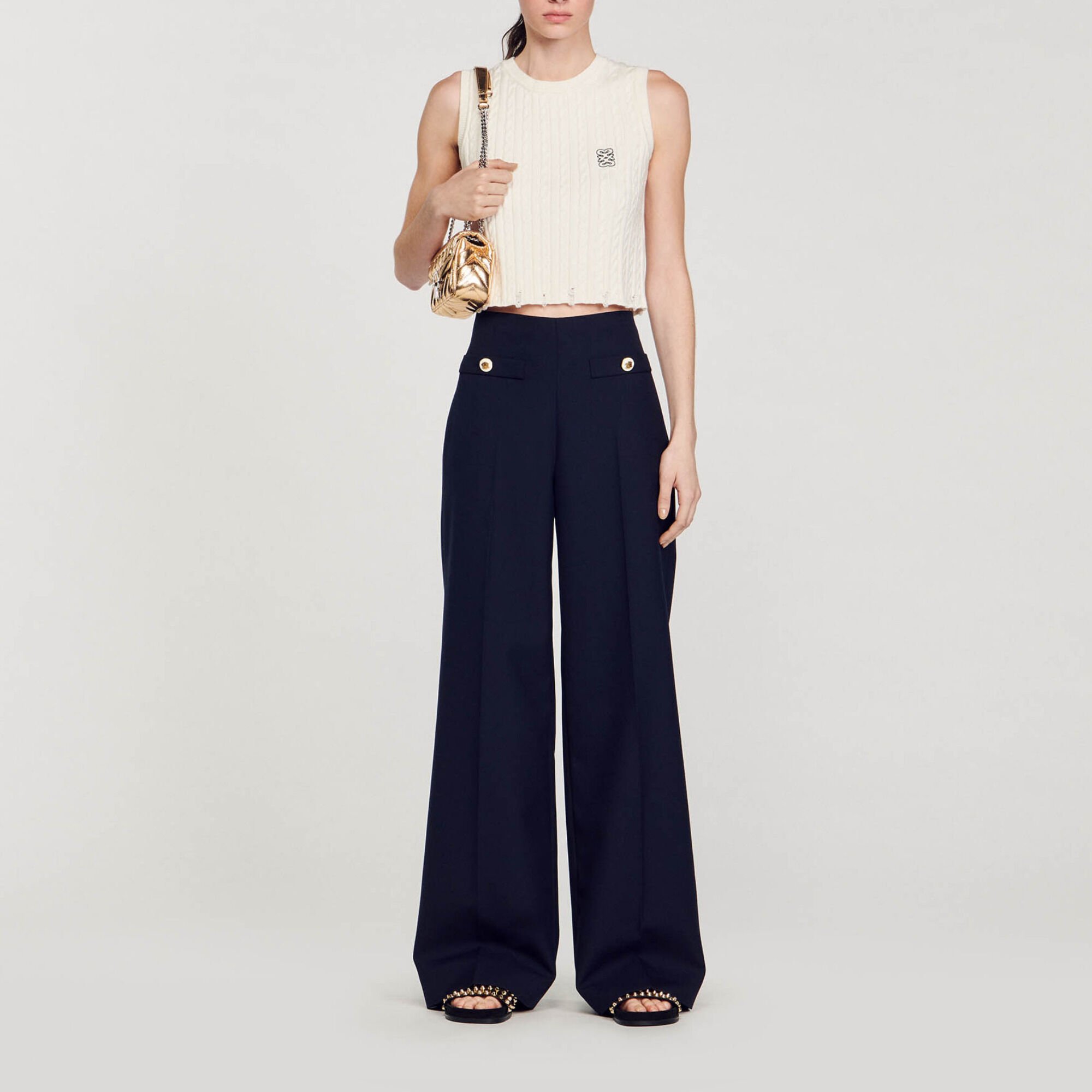 Wide-leg trousers