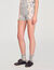 Diamond-pattern knit shorts
