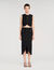 Buttoned midi skirt