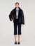 Short shearling coat