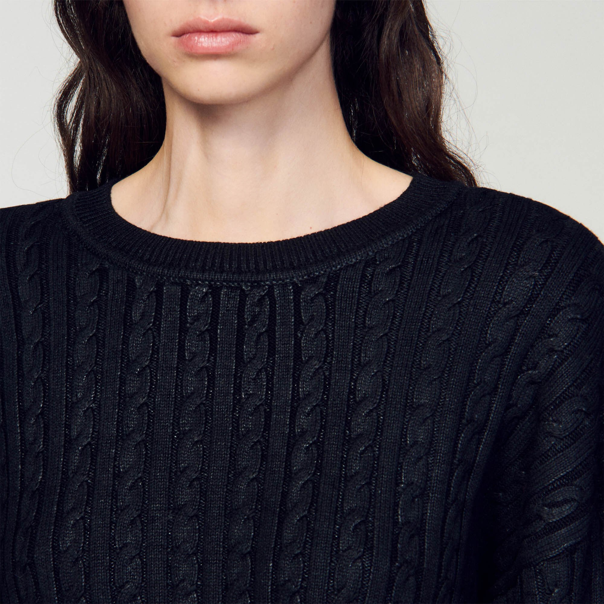 Cropped knit jumper