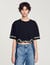 Rhinestone cropped T-shirt
