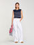 Sleeveless striped T-shirt