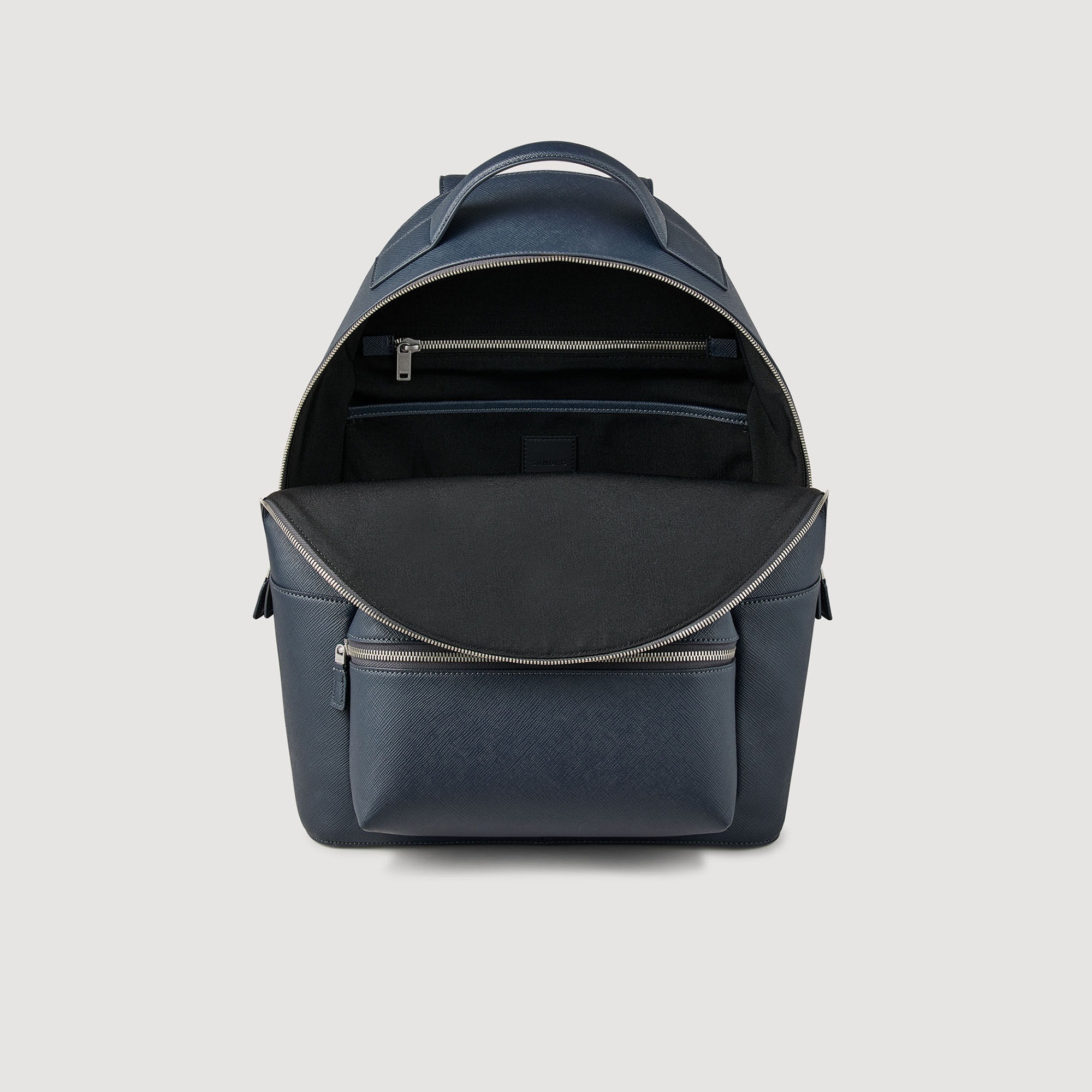 Reconstituted leather rucksack