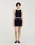 Short skirt with crochet details