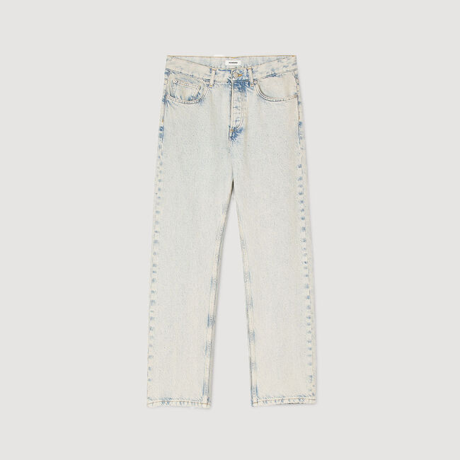 Regular faded jeans