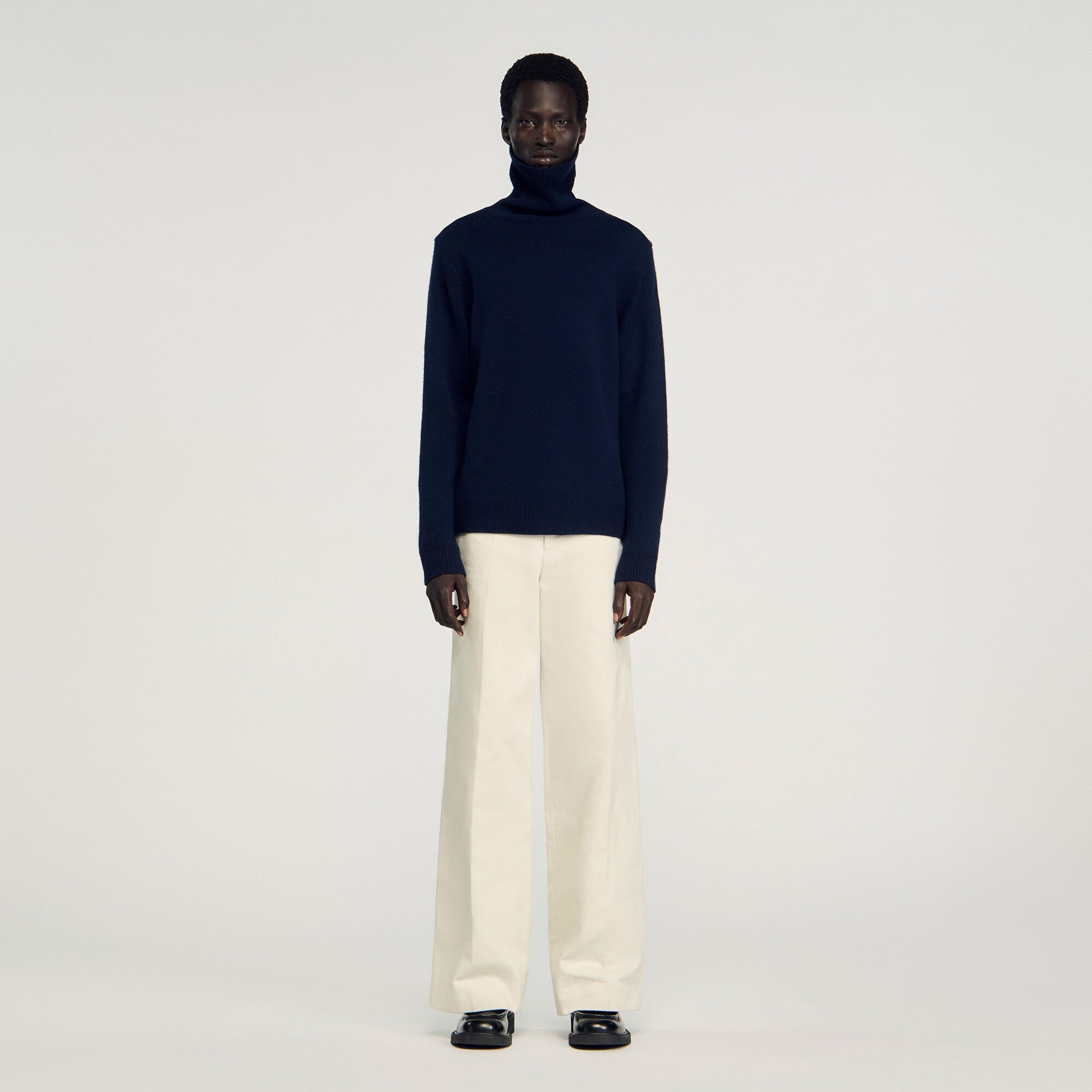 Wool and cashmere turtleneck jumper