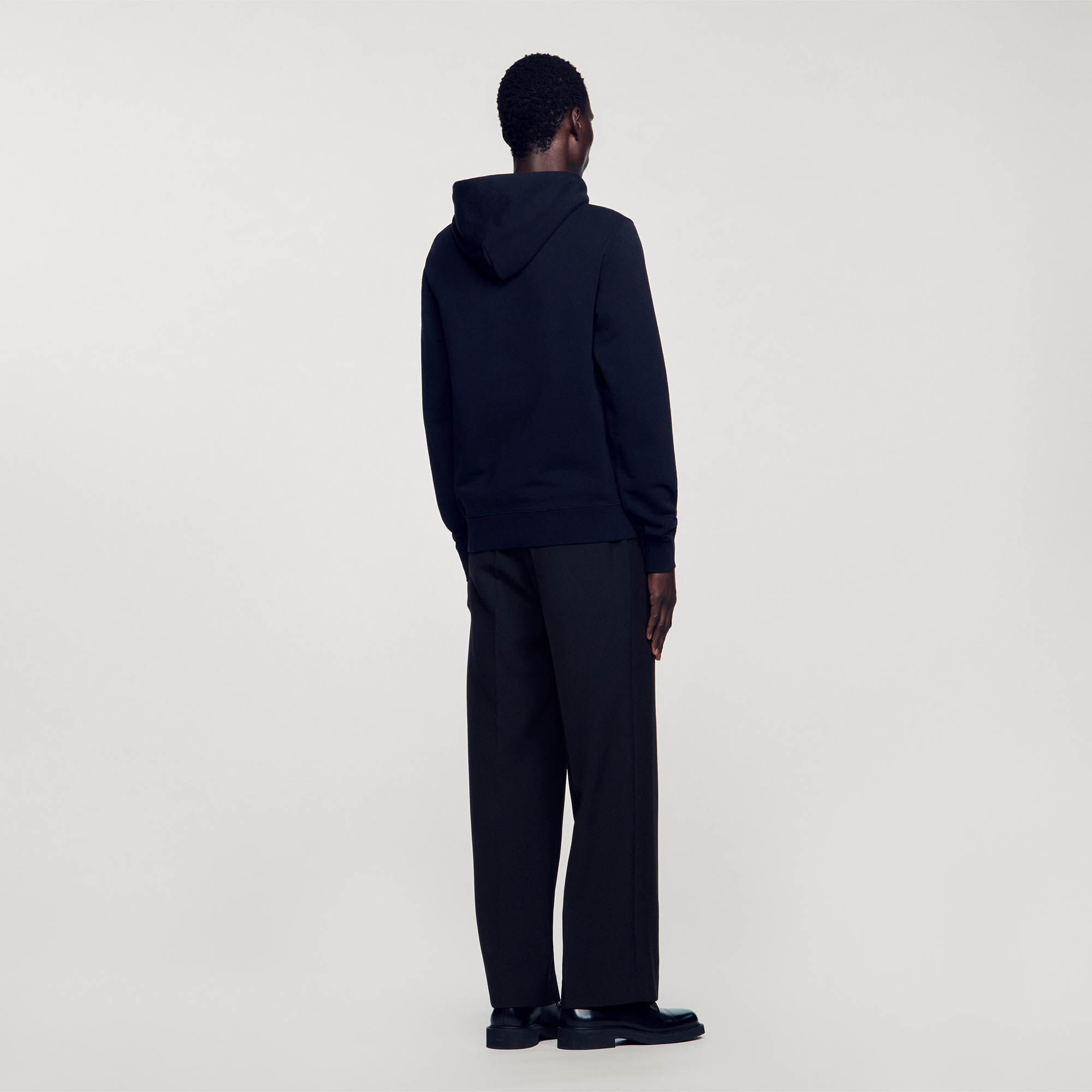 Men’s organic cotton embroidered hoodie