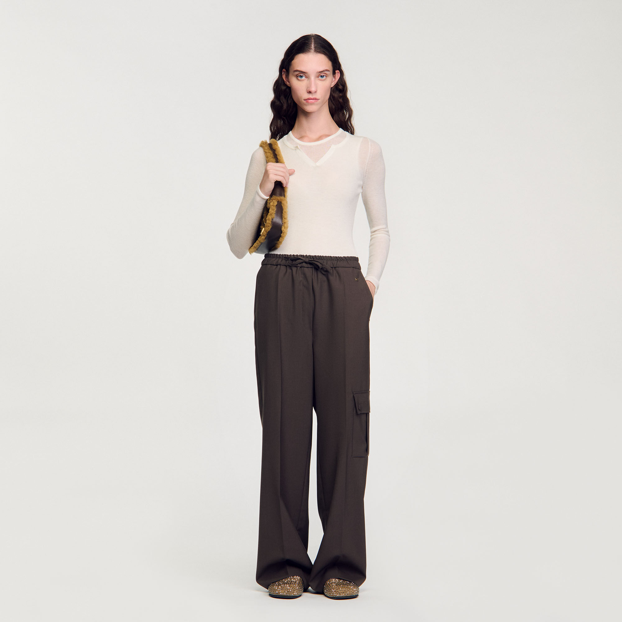 Elasticated waist trousers