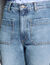 Flared faded jeans