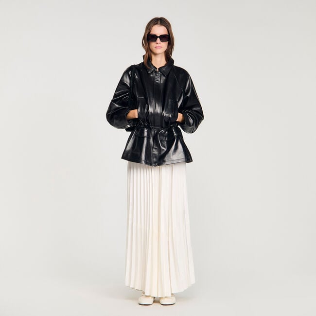 Smooth leather jacket