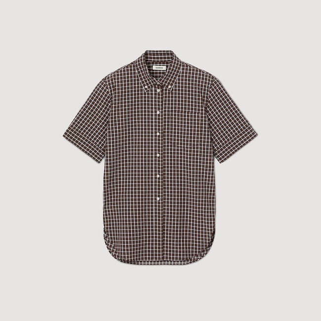 Oversized check shirt