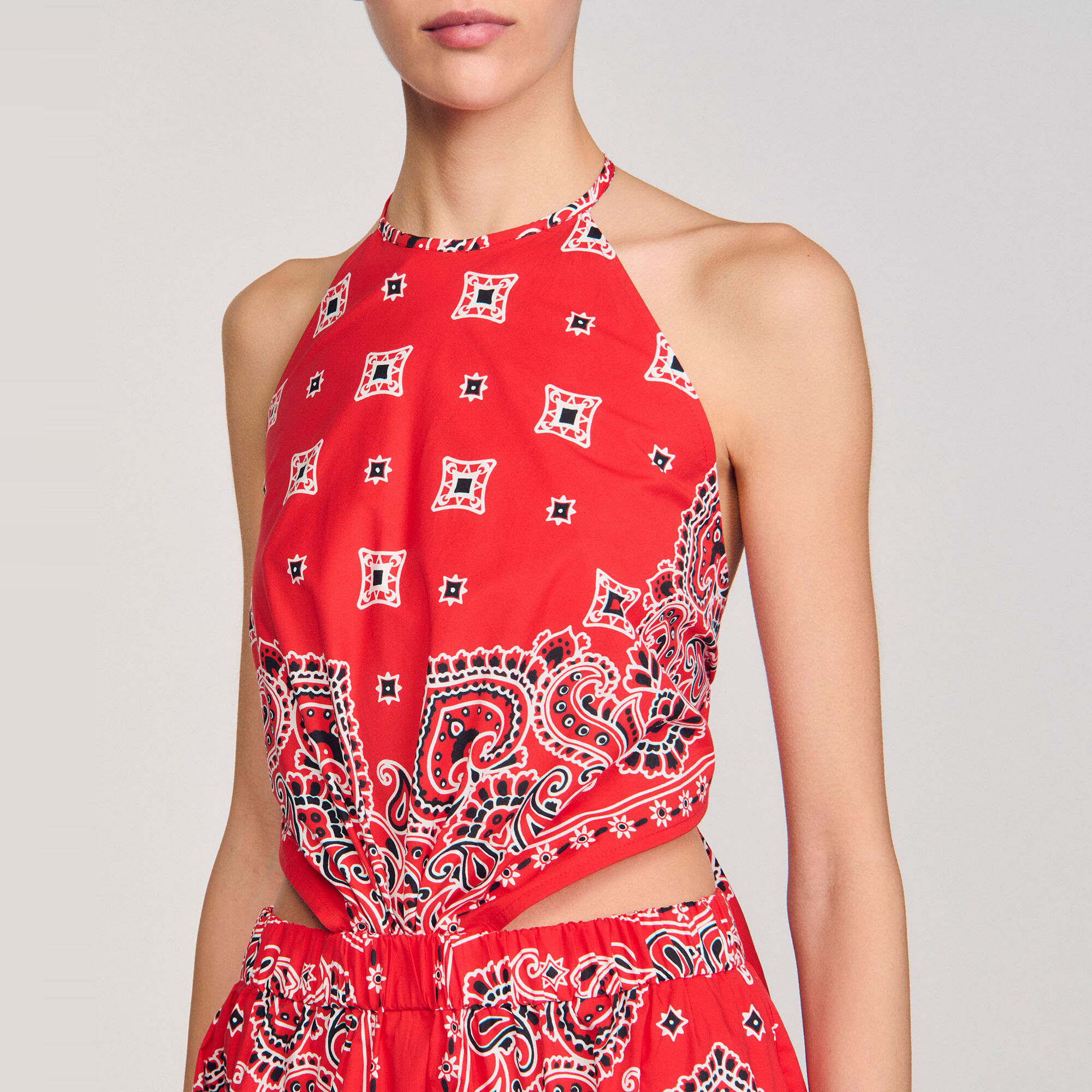 Bandana-print maxi dress - Women | Sandro