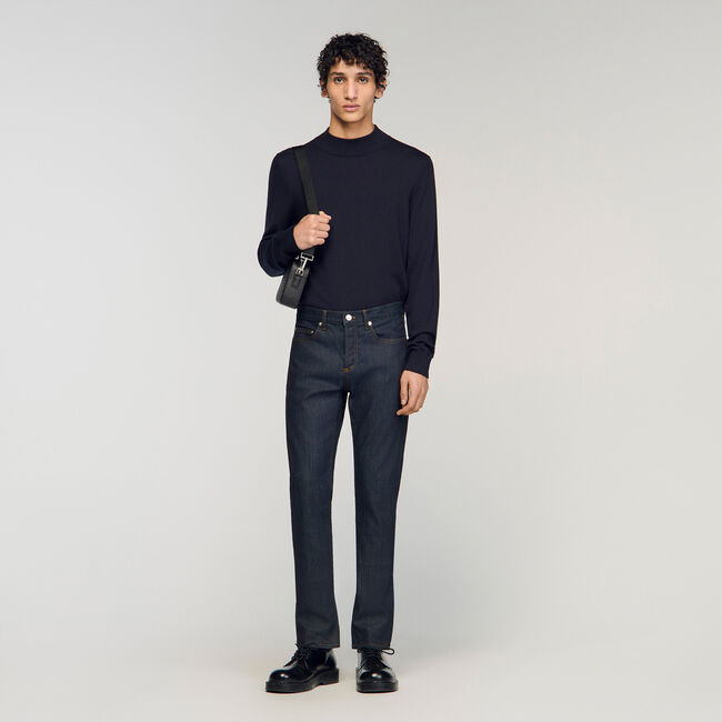 Raw slim-fit jeans