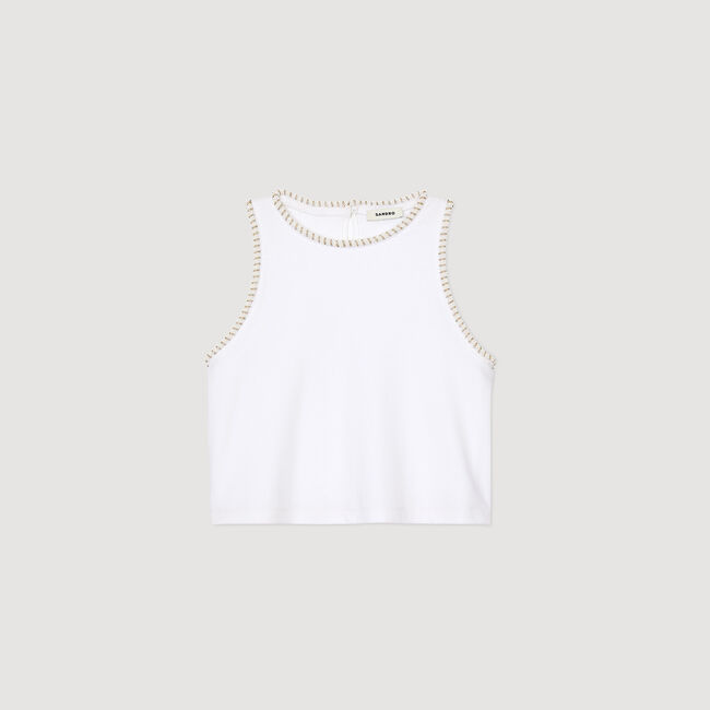 Beaded crop top