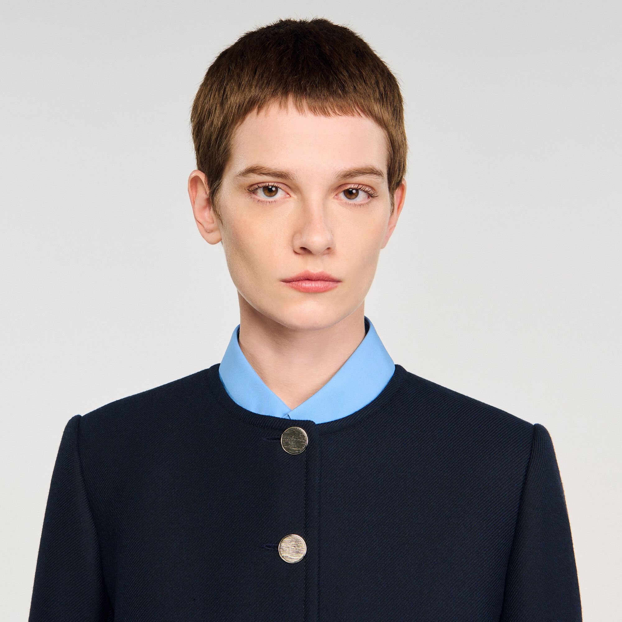 Round collar jacket