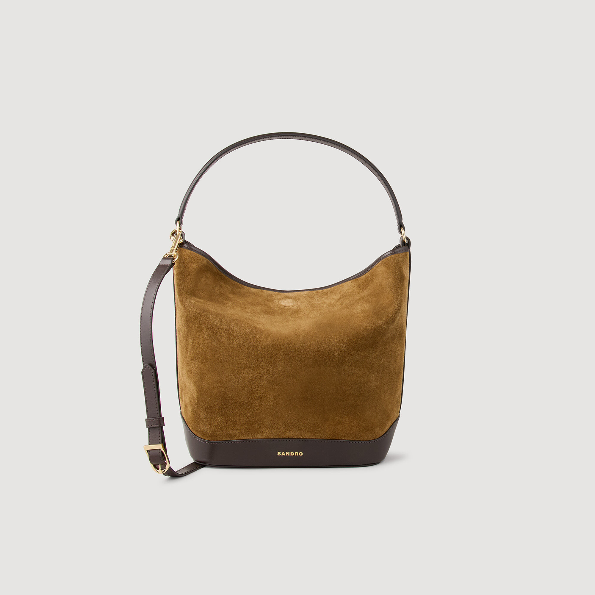 ショルダーバッグ・ポシェット ^MUCENT^ Sandra Suede Shoulder Bag Unisex 2 Colors P00000ON Shoulder Bags for women | Sandro Paris