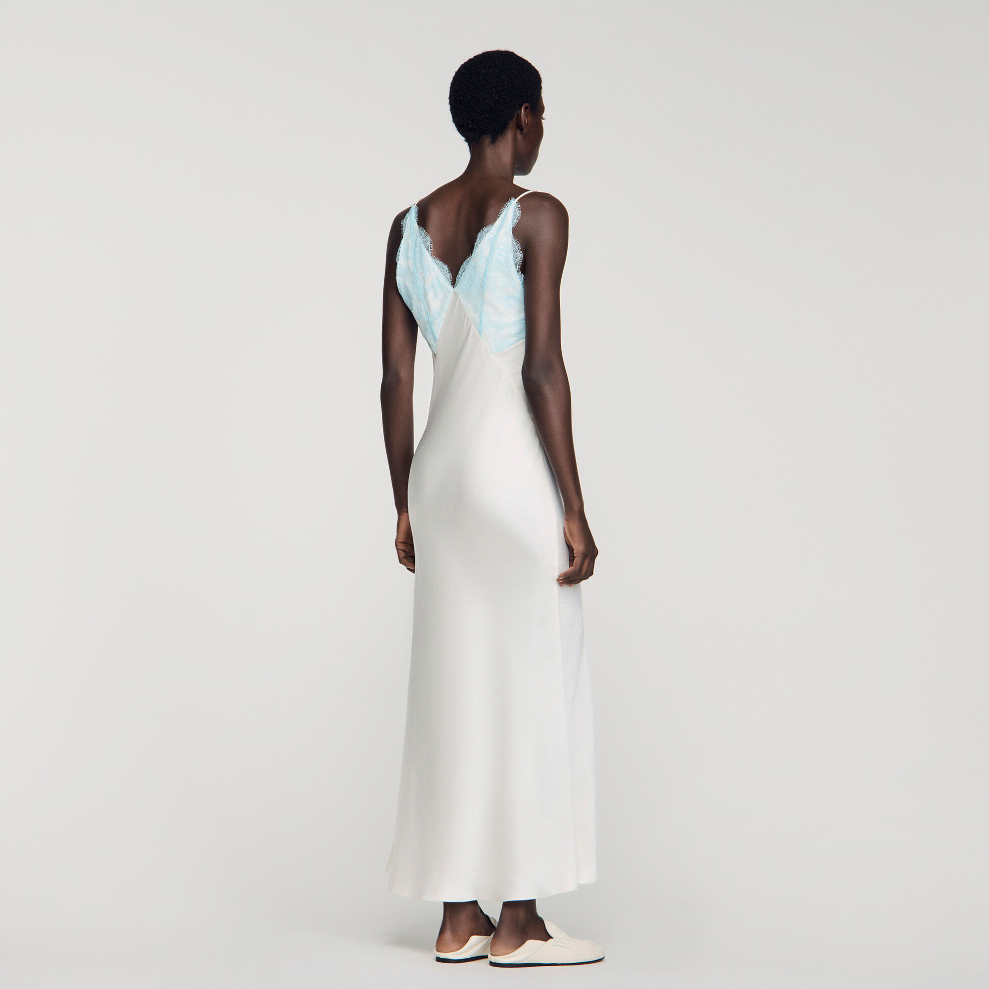 Lingerie-style maxi dress