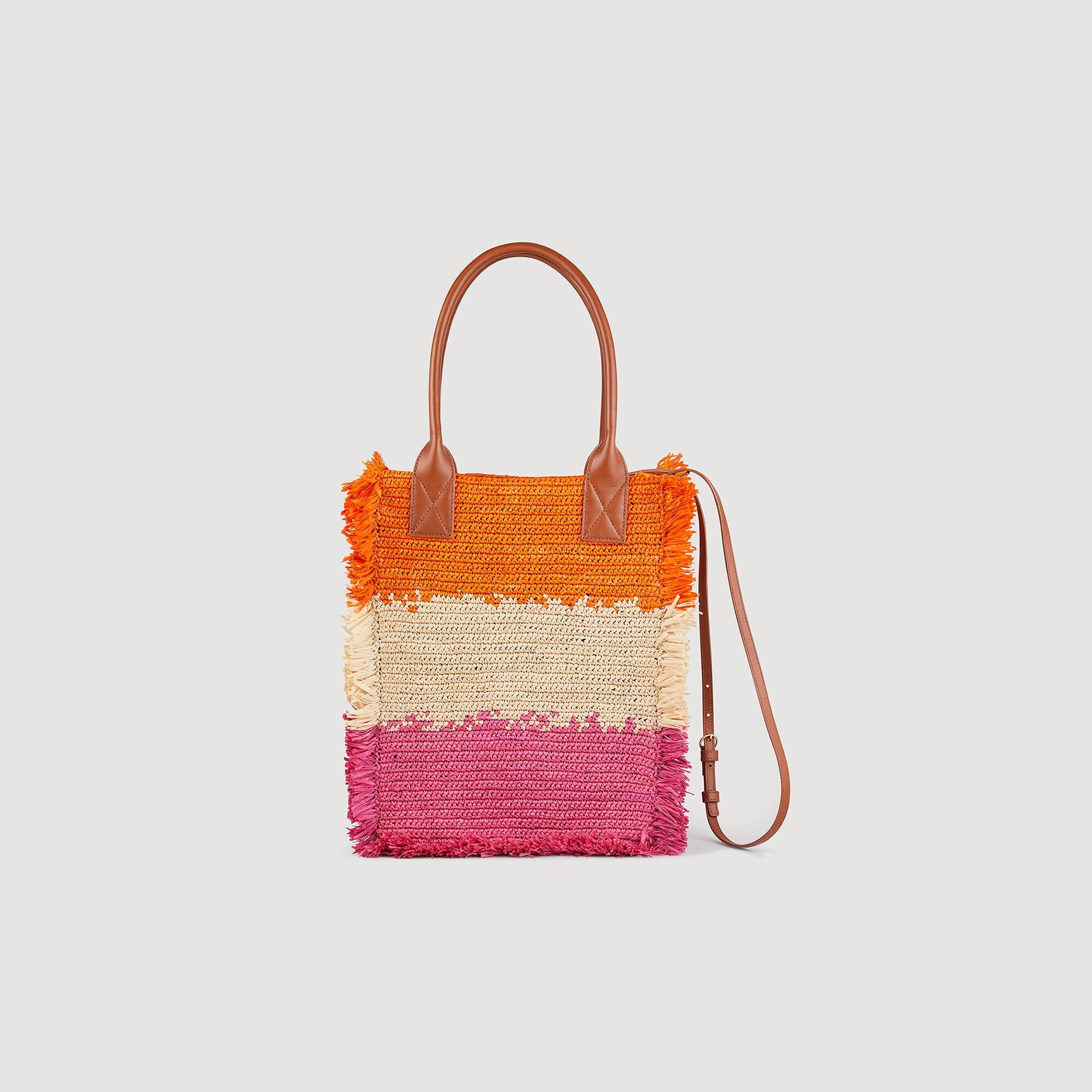 Raffia tote bag