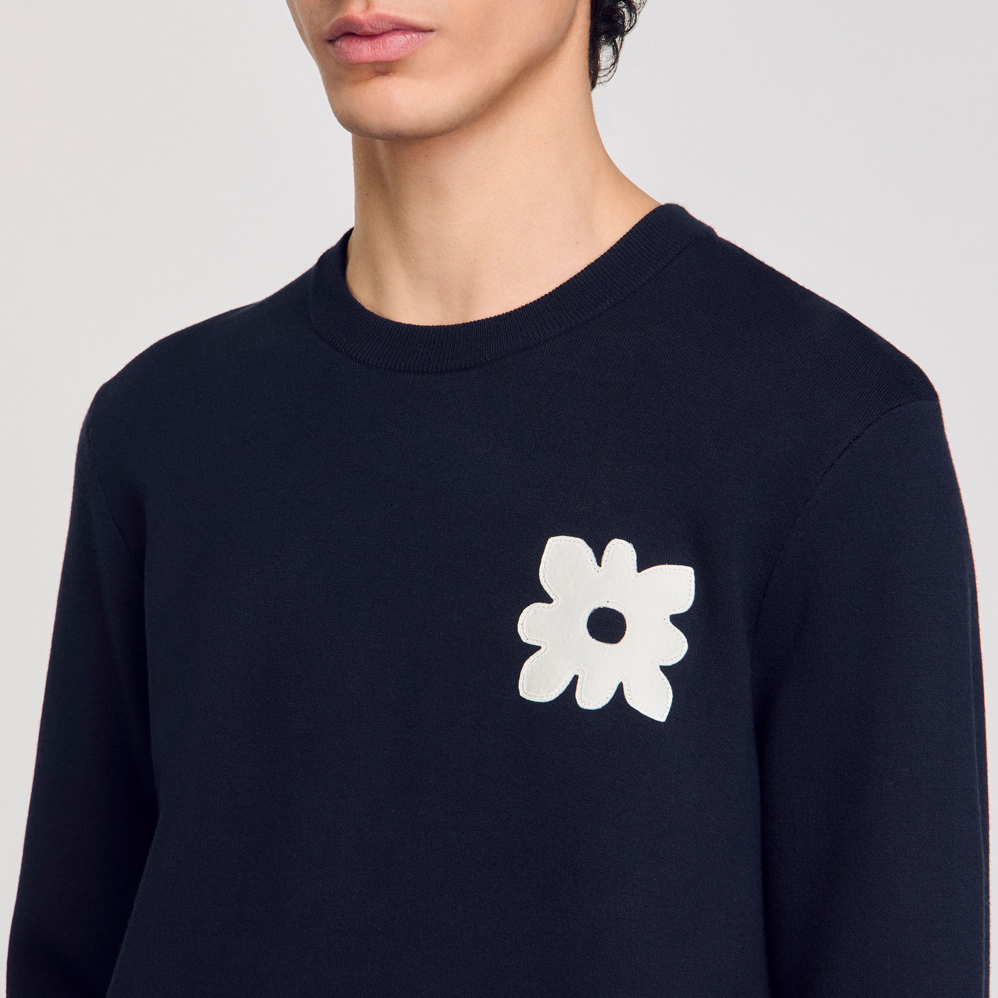 Jumper with flower detail