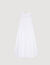 Draped bustier maxi dress