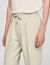 Elasticated straight-leg trousers