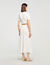 Pointelle knit maxi skirt