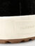 Low-top split leather trainers