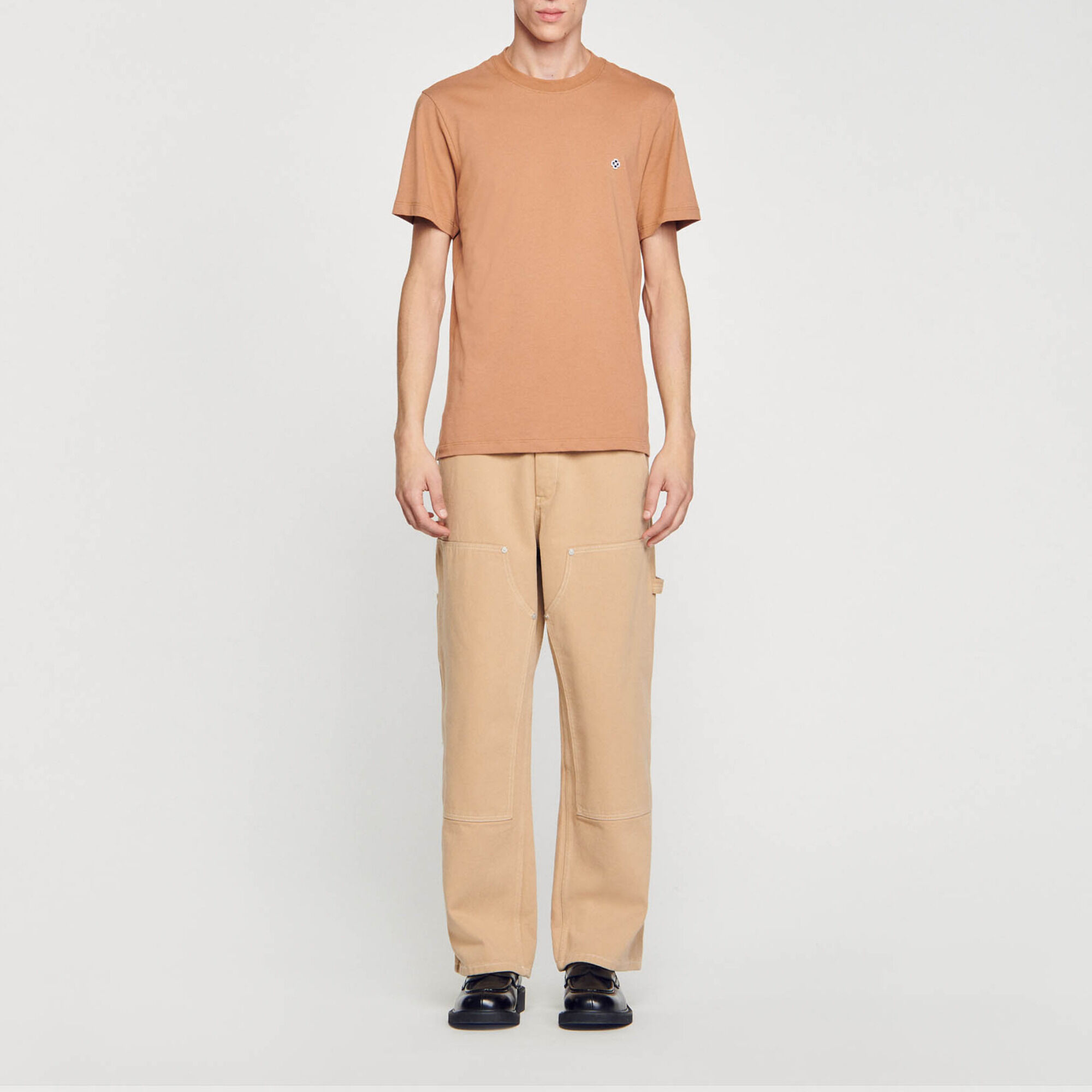 T-shirt with Square Cross patch