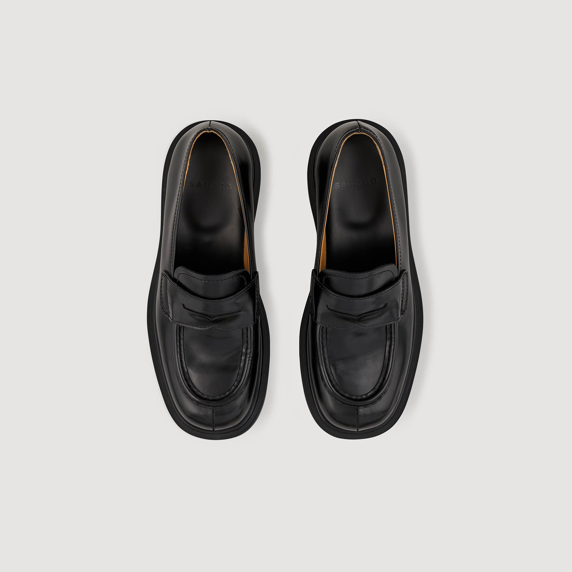 Patent leather loafers