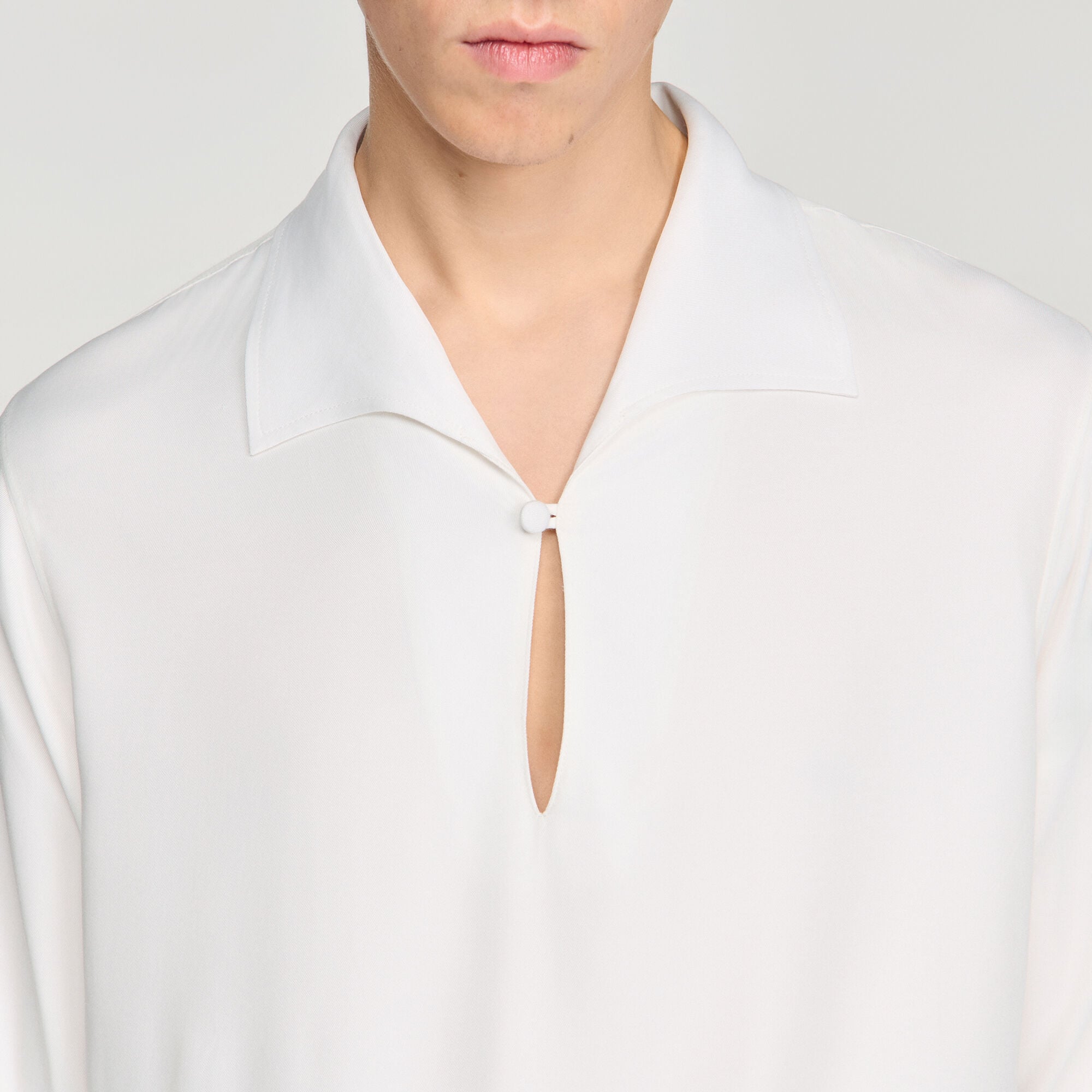 Tunic-effect shirt