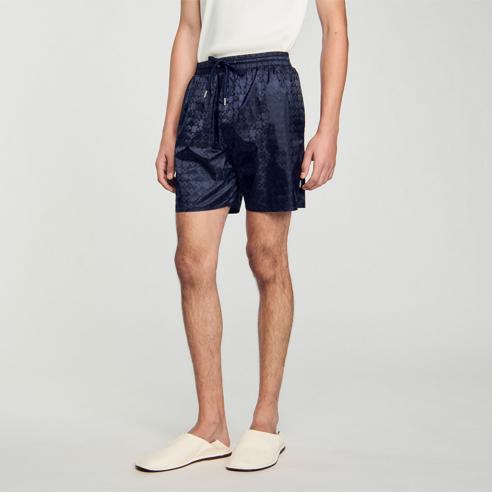 Squarecross swim shorts