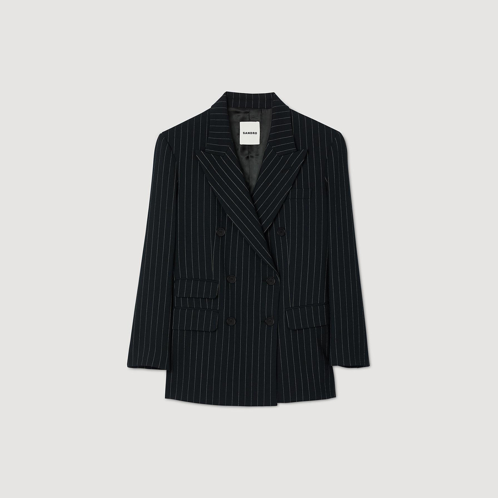 Striped suit jacket