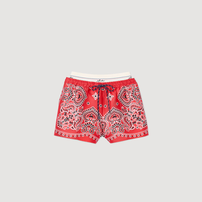 Bandana print shorts
