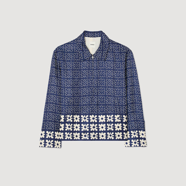 Jacket with floral motif