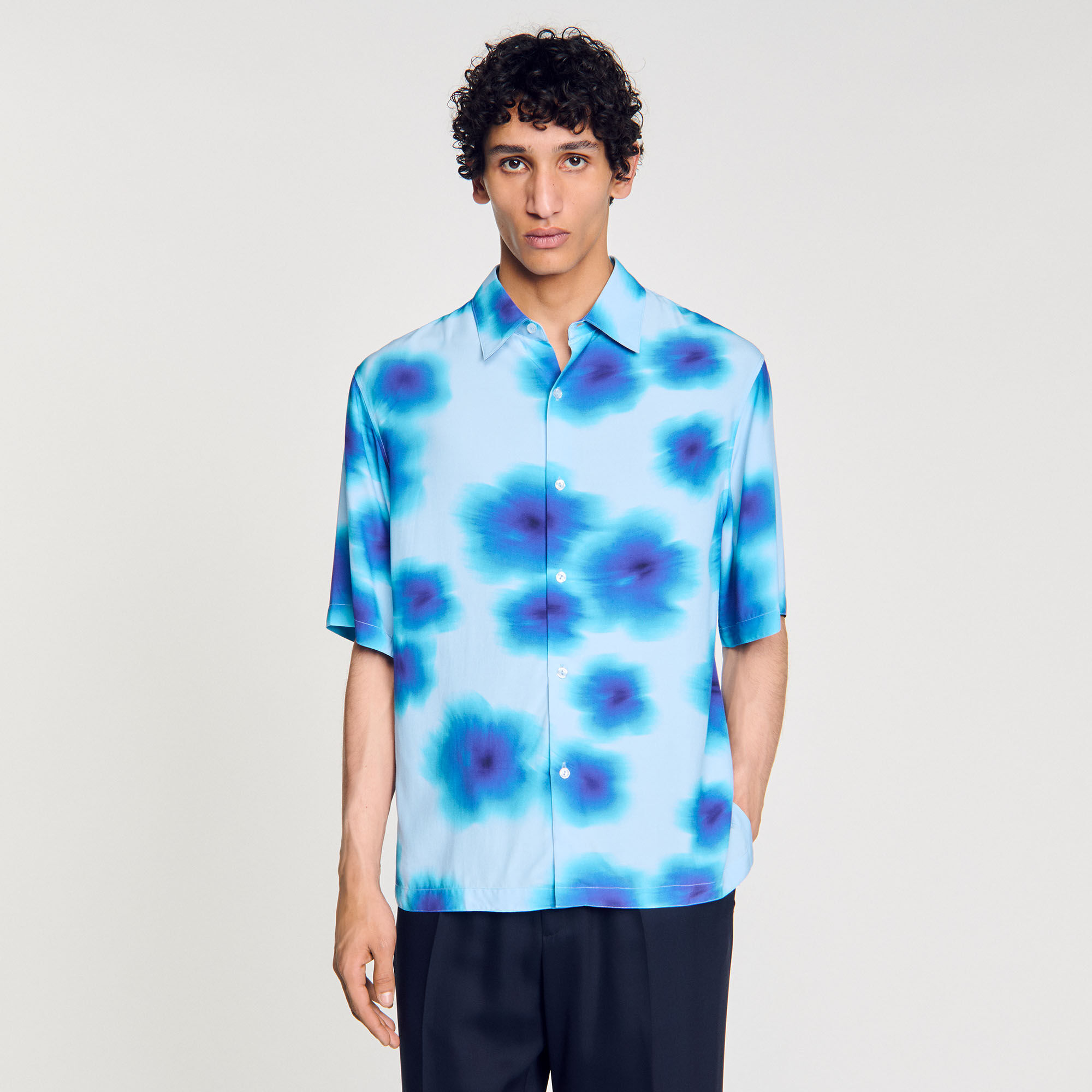 Floral motif shirt