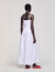 Draped bustier maxi dress